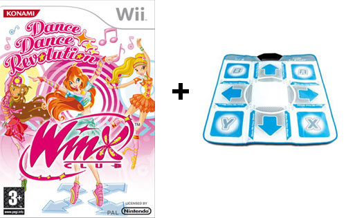 Wii Dance Dance Revolution Winx Club + táncszőnyeg Nintendo WII