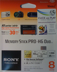 Sony Memory Stick PRO-HG Duo HX 8GB PSP